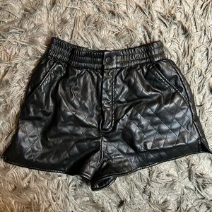 Zara Faux Leather Shorts *ONLY WORN ONCE*